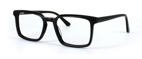 Guaro - Matt Black prescription glasses front left view