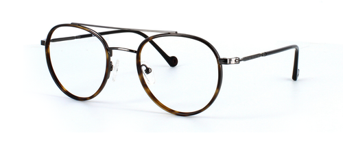 Bacanora - Tortoise & Gunmetal prescription glasses front left view