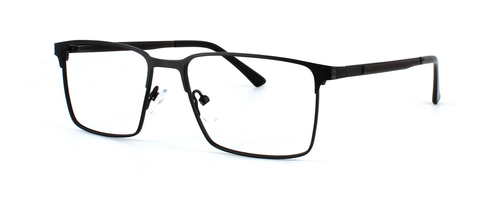 Belfry in Matt Black prescription glasses front left view