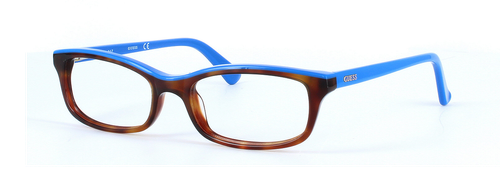 GUESS 2603 - Tortoise & Blue prescription glasses front left view