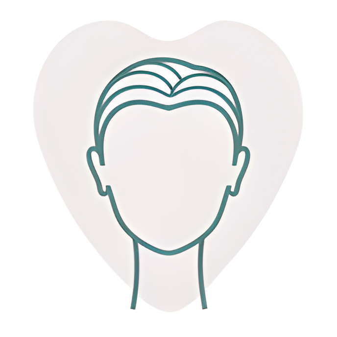 heart shaped face icon