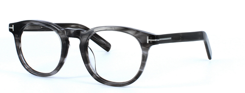 Spruce - Smoke Grey prescription glasses front left view