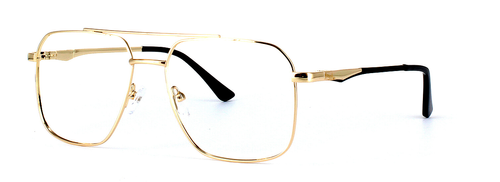 Caludon - Gold prescription glasses front left view