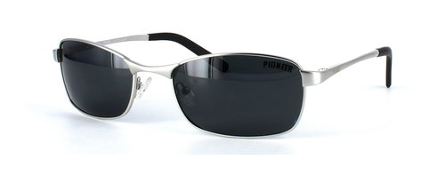 Pioneer Polarised Sunglasses - Aimee - Matt Silver front left view