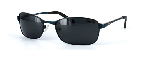 Pioneer Polarised Sunglasses - Aimee - Matt Blue front left view