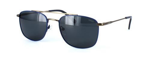 Pioneer Prescription Sunglasses - Carlo - Blue & Bronze front left view