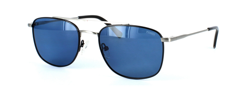 Pioneer Prescription Sunglasses - Carlo - Black & Silver front left view