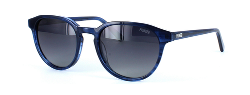 Pioneer Prescription Sunglasses - Memphis - Blue front left view
