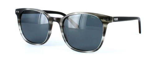 Pioneer Prescription Sunglasses - Aurelia - Smoke Grey front left view