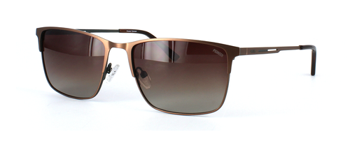 Pioneer Prescription Sunglasses - Kinsella - Matt Bronze front left view
