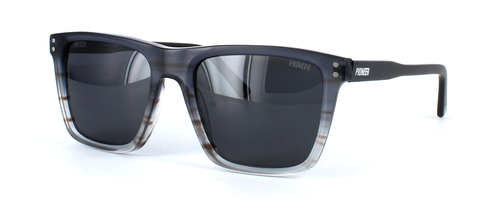Pioneer Prescription Sunglasses - Marbella - Smoke Grey front left view