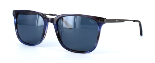 Pioneer Prescription Sunglasses - Almeria - Crystal Blue & Purple front left view