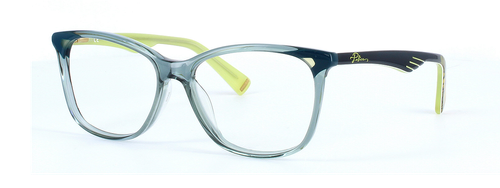 POLICE VPL502N - Crystal Green prescription glasses front left view