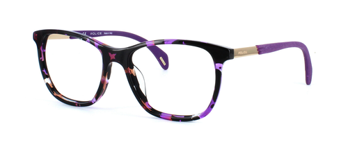 POLICE 630 - Mottled Purple prescription glasses front left view