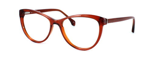 Hadlow - Brown prescription glasses front left view