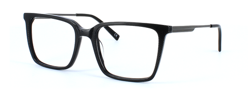 Halifax- Shiny Black prescription glasses front left view