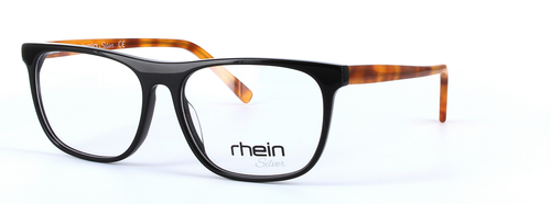 Caine - Black & Tortoise Arms prescription glasses front left view