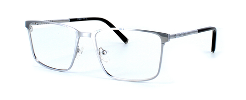 Adama - Silver - Titanium prescription glasses front left view