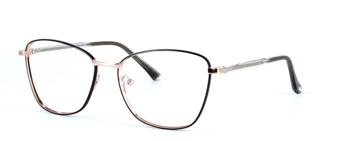 Draco in Black & Gold prescription glasses front left view