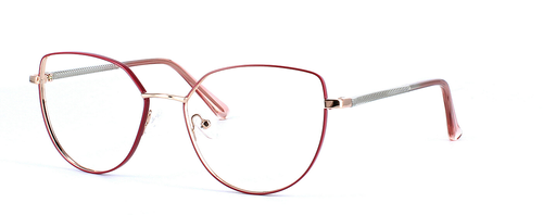 Hydra - Pink & Gold prescription glasses front left view