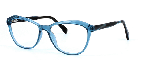 Betty - Blue prescription glasses front left view