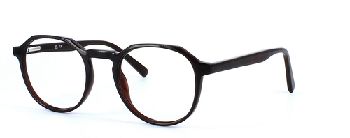 Neptune - Brown prescription glasses front left view