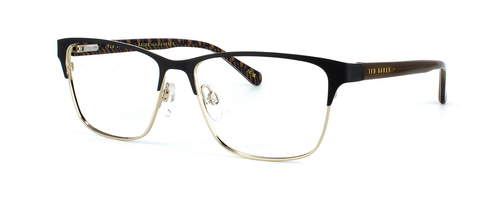 Ted Baker 4345 - Brown & Gold prescription glasses front left view