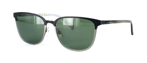 Ted Baker 4302 - Black & Silver - Prescription Sunglasses front left view