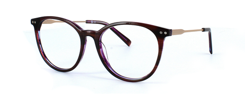 Margate - Shiny Purple prescription glasses front left view