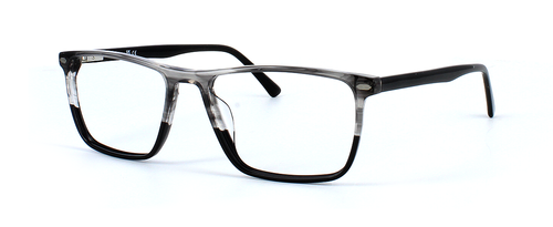 Kenilworth - Stripe Crystal Grey prescription glasses front left view