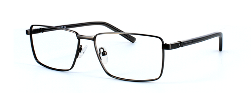 Wrighty in Gunmetal prescription glasses front left view