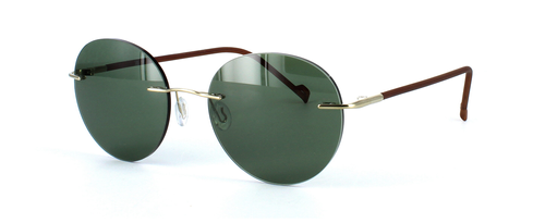 Cosham - Prescription Sunglasses - Gold front left view