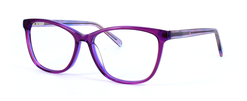 Lymington - Shiny Purple prescription glasses front left view