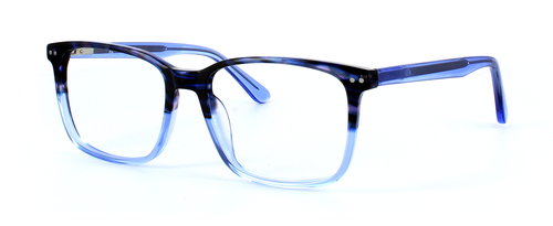 Filton - Dark to Light Blue prescription glasses front left view